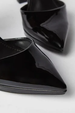 Sadie Platform Pointed High Block Heel Court Shoes