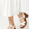 Sansa Cross Strap Block Heeled Sandals