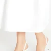 Saraya Bridal Bow Sling Back High Heeled Court Shoes