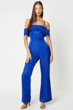 Satin Bandeau Jumpsuit