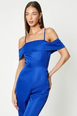 Satin Bandeau Jumpsuit