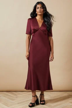Satin Midaxi Dress