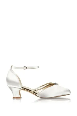 Satin 'Aliya' Two Part Vintage Shoe