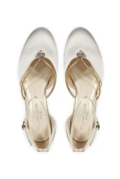 Satin 'Aliya' Two Part Vintage Shoe