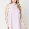 Scallop Edge Mini Shift Dress