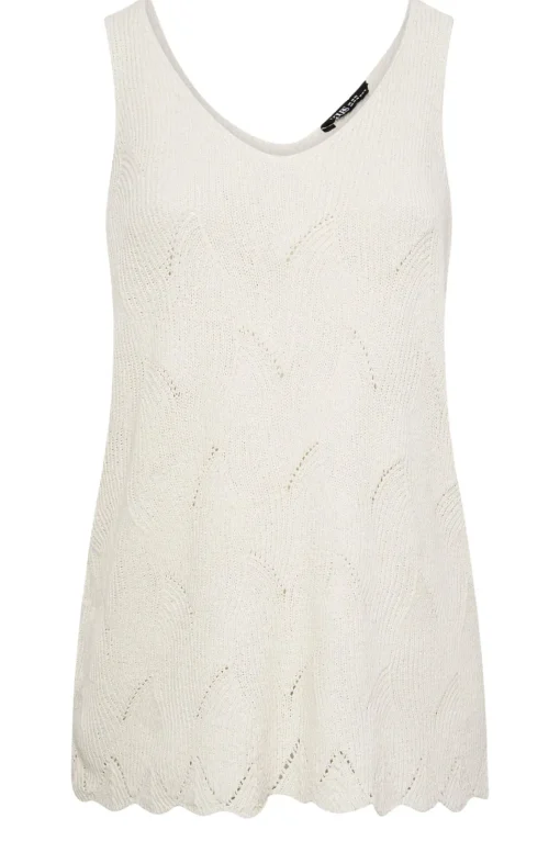 Scallop Hem Knitted Vest Top