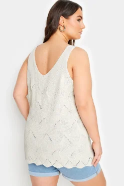 Scallop Hem Knitted Vest Top