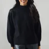 Sequin Leaf Shoulder Detail Jumper