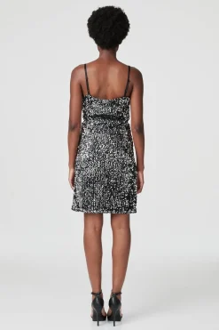 Sequinned Cami Slip Dress