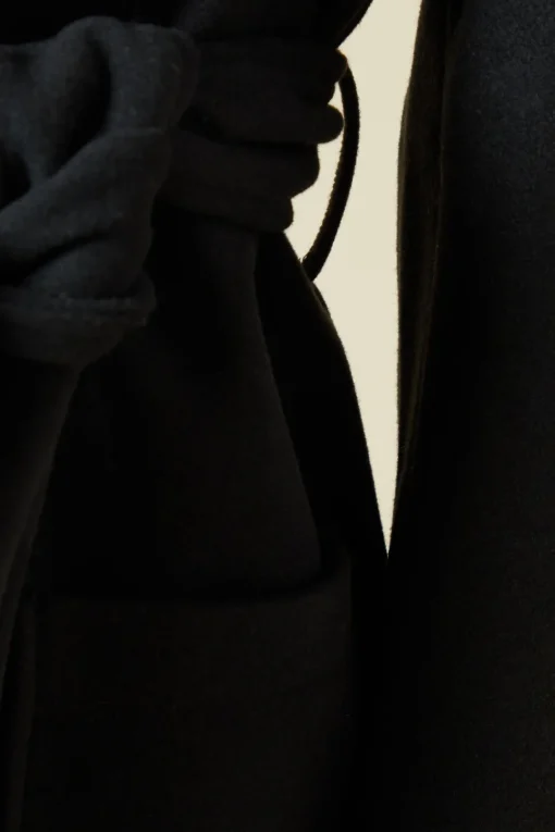 Shawl Collar Midi Coat