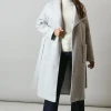 Shawl Collar Patch Pocket Belted Coat