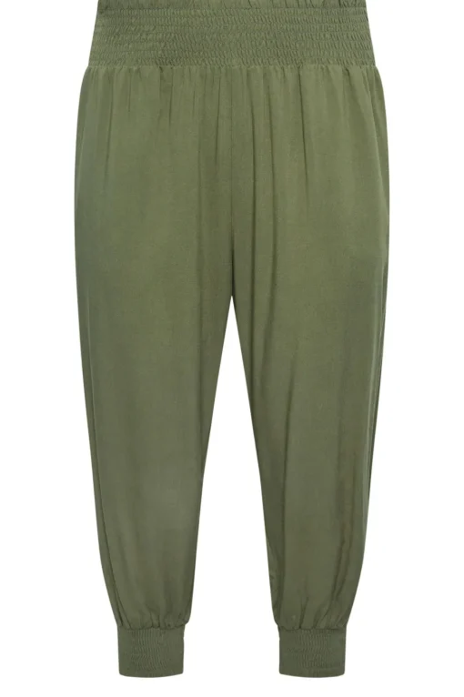 Shirred Harem Trousers