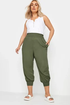 Shirred Harem Trousers