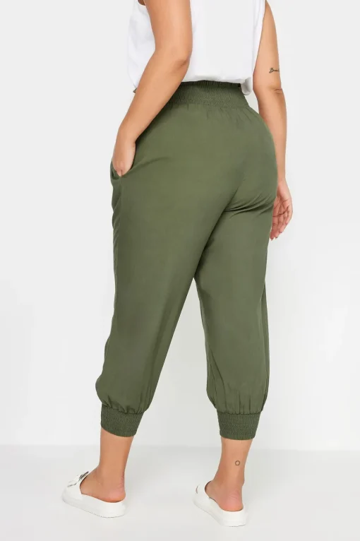 Shirred Harem Trousers