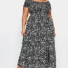 Shirred Maxi Dress