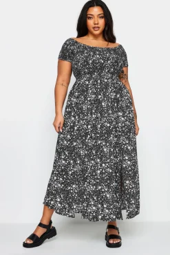 Shirred Maxi Dress
