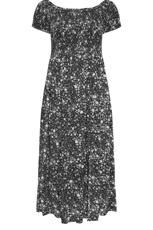 Shirred Maxi Dress