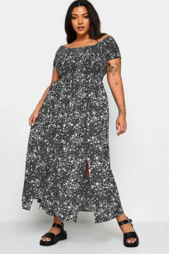 Shirred Maxi Dress