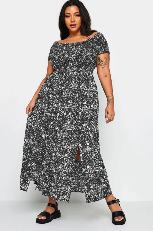 Shirred Maxi Dress