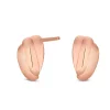 Simply Silver 14ct Rose Gold Plated Sterling Silver 925 Bead Stud Earrings