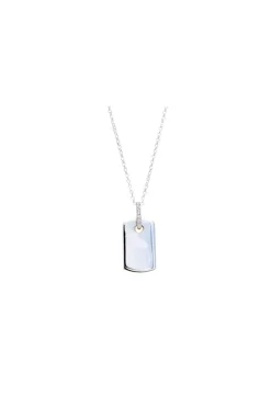 Simply Silver Sterling Silver 925 Tag Necklace