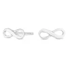Simply Silver Sterling Silver 925 Mini Infinity Stud Earrings