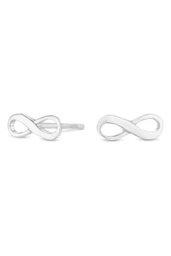 Simply Silver Sterling Silver 925 Mini Infinity Stud Earrings