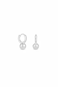 Simply Silver Sterling Silver 925 Polished Orb Huggie Hoop Earrings