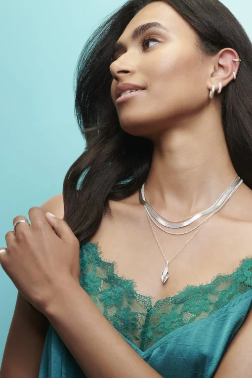 Simply Silver Sterling Silver 925 Sparkling Necklace