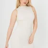 Sleeveless High Neck Mini Dress