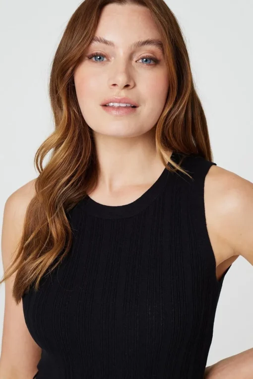 Sleeveless Knit Shift Dress