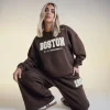 Slogan Wide Leg Joggers