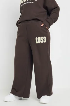 Slogan Wide Leg Joggers