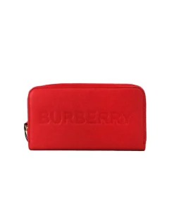 Small Leather Wallet Red