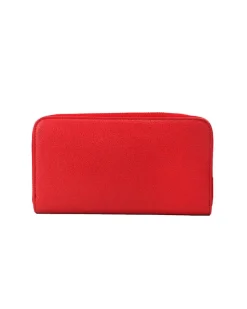 Small Leather Wallet Red