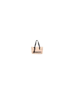 Small TB Bag Beige Canvas Tote