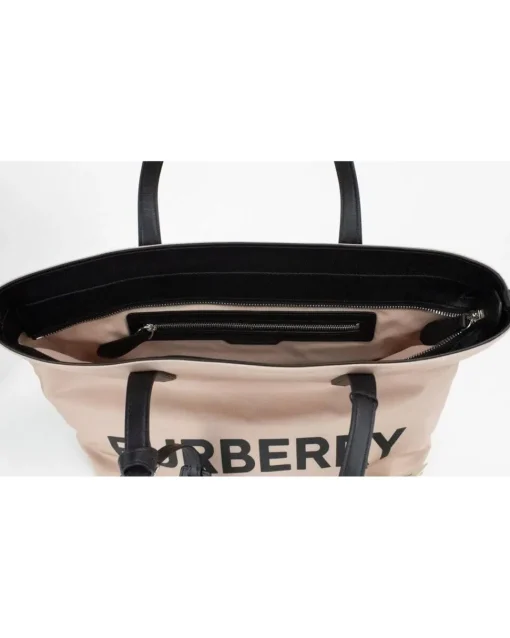 Small TB Bag Beige Canvas Tote