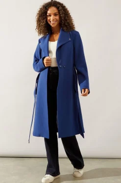 Smart Longline Belted Coat