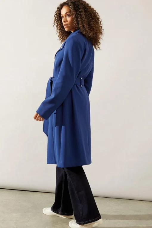Smart Longline Belted Coat