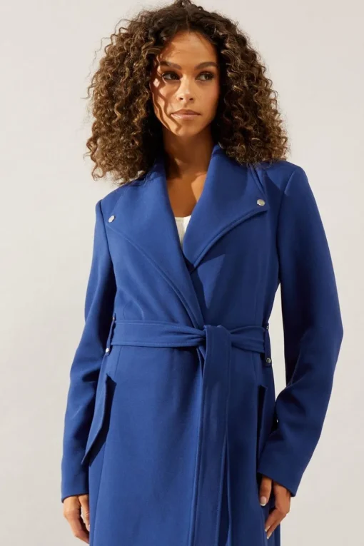 Smart Longline Belted Coat