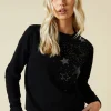 Sparkle Star Shoulder Christmas Jumper