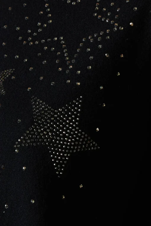 Sparkle Star Shoulder Christmas Jumper