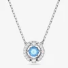 Sparkling Blue Dancing Crystal Necklace 5279425