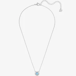 Sparkling Blue Dancing Crystal Necklace 5279425