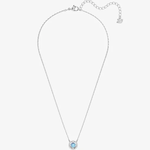 Sparkling Blue Dancing Crystal Necklace 5279425