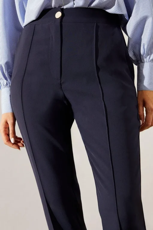 Split Hem Tapered Trousers