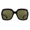 Square Black Green Glitter and Red Green Sunglasses GG0036SN