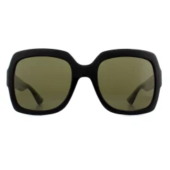 Square Black Green Glitter and Red Green Sunglasses GG0036SN