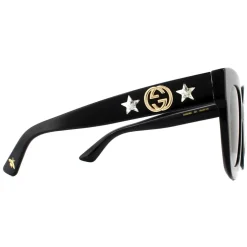 Square Black Grey Gradient Sunglasses