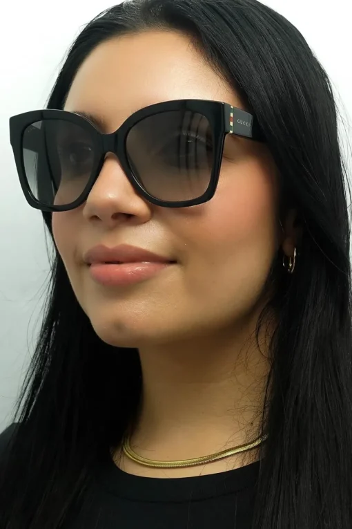 Square Black Grey Gradient Sunglasses